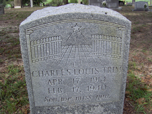 Headstone for Trim, Charles Louis